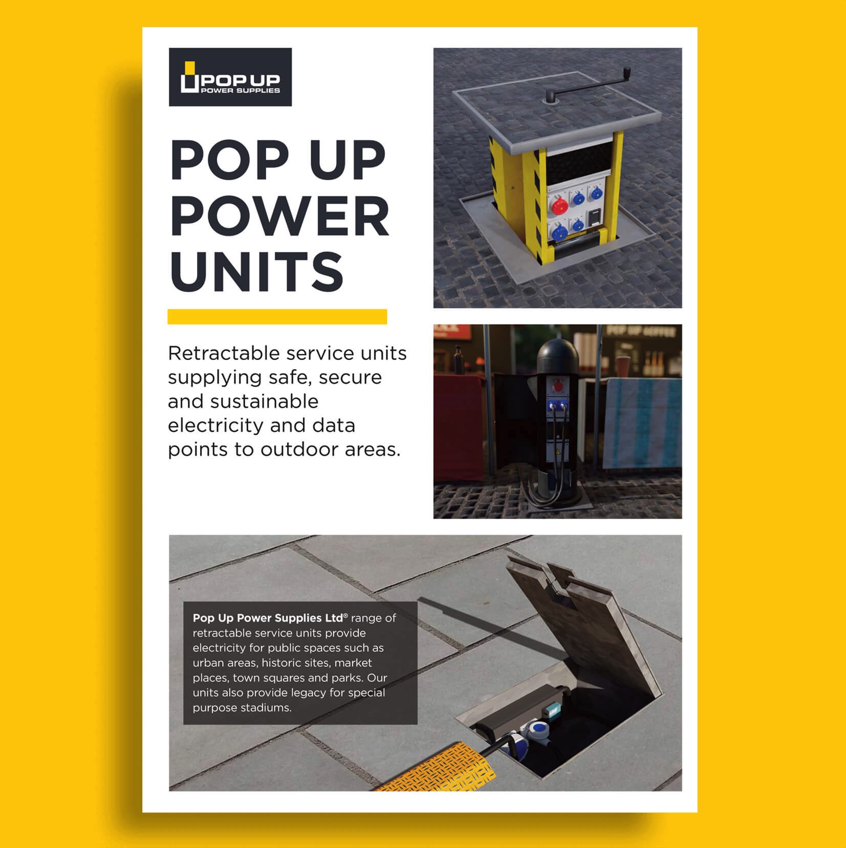 Pop Up Power Unit downloadable brochure image